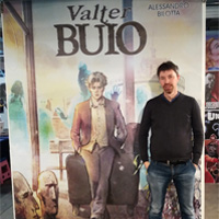Andrea Rossetto con Valter Buio a Cartoomics 2017