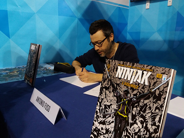 Antonio Fuso disegna la variant cover di Ninjak