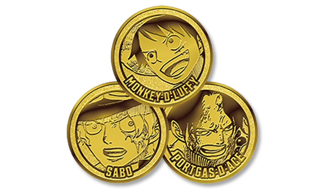 ONE PIECE 20th ANNIVERSARY LIMITED EDITION GOLD E SILVER